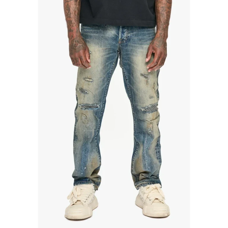 Pox Straight Leg Jeans - Dirty Vintage Wash