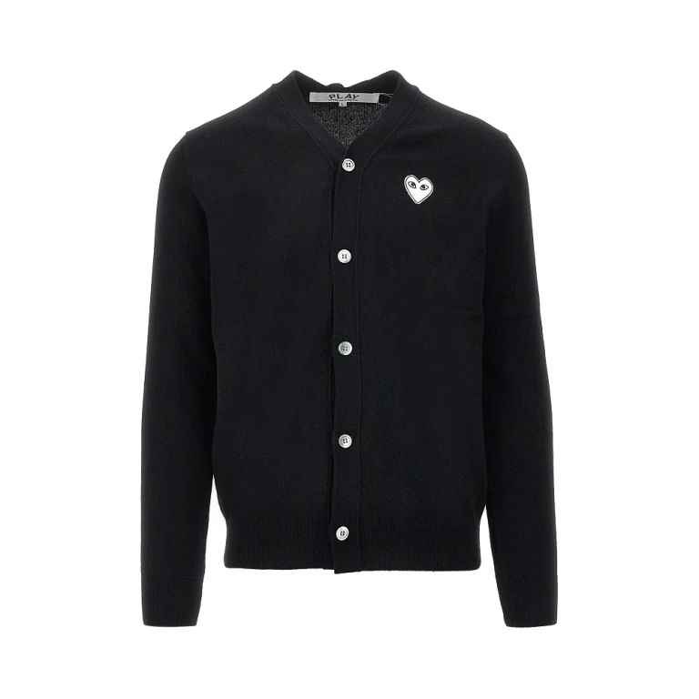 COMME DES GARCONS PLAY Heart patch wool cardigan Man M
