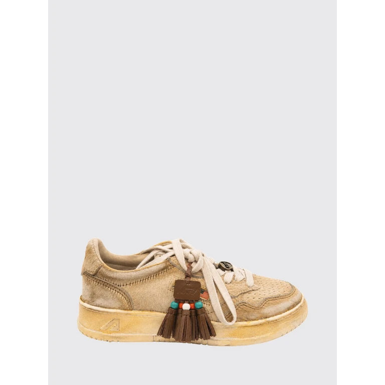 Medalist Low Super Vintage Bicolour Leather Trainers with Worn Effect (AVLWP101)