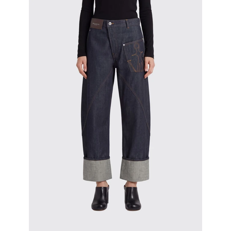 JW ANDERSON Jeans Woman color Blue (DT0132PG1930870)