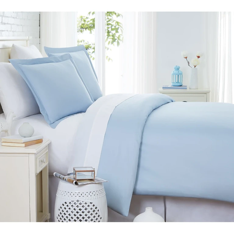 300 Thread Count Sateen Solid Cotton Duvet Cover Set