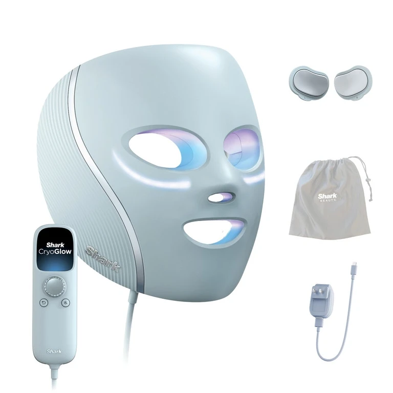 CryoGlow LED Face Mask in Blue Chill