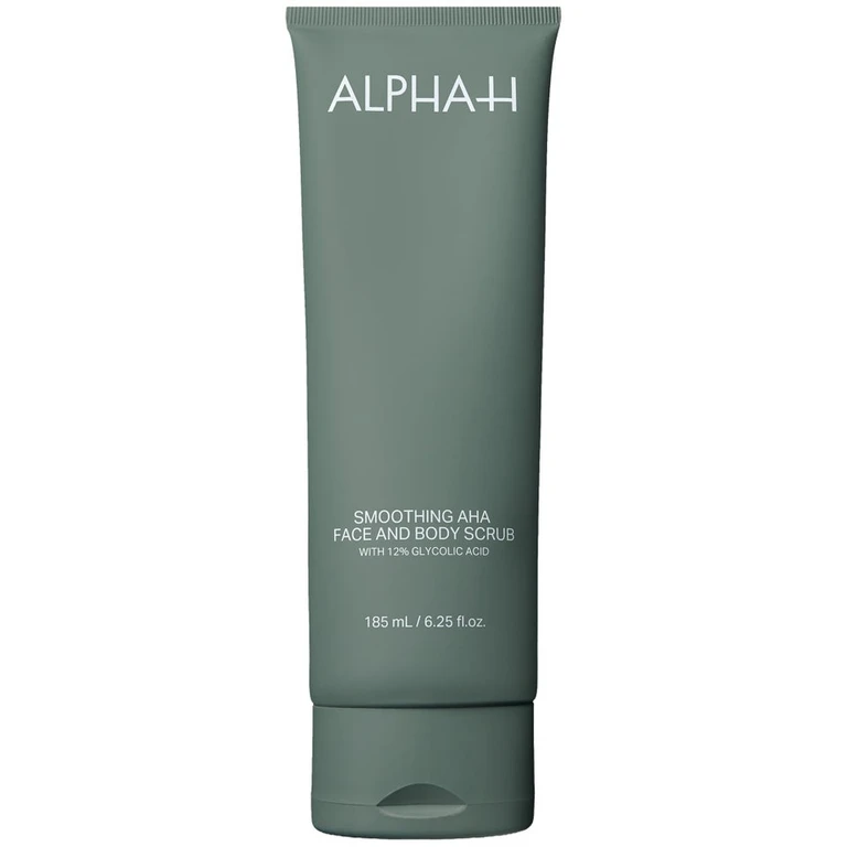 Alpha-H Smoothing AHA Face & Body Scrub with 12% Glycolic Acid 185ml