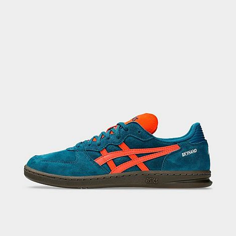 Women's ASICS Skyhand OG Casual Shoes in Restful Teal/Cherry Tomato Size: 3.5