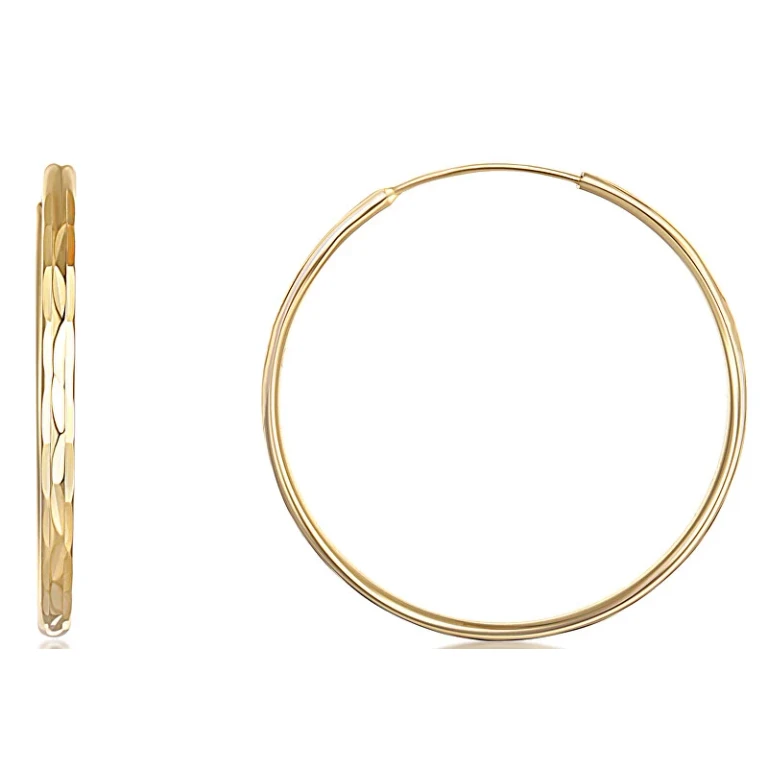Gold plated silver Orecchini rings SVLE0209XD5GO - Diameter: 3 cm