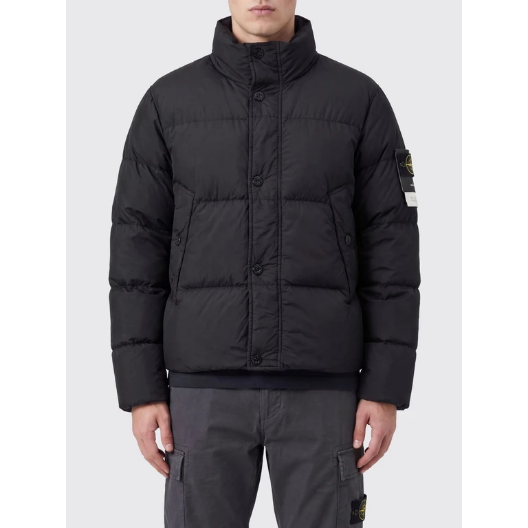 Short Quilted Water-Repellent Nylon Down Jacket with Logo (4100109S0A23V0029)