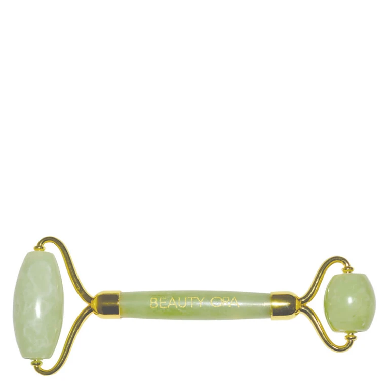 Crystal Face, Eye and Body Roller - Yellow Jade