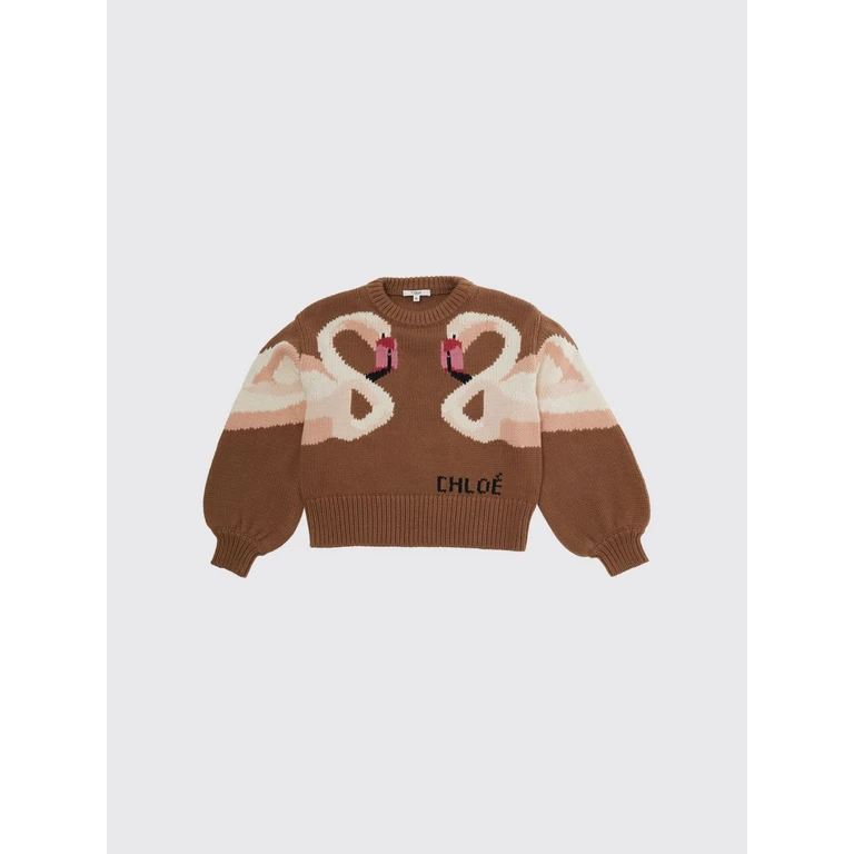 CHLOÉ Pull Enfant Marron