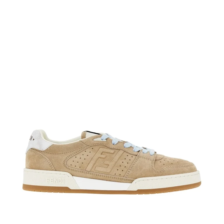 Suede leather Fendi Match sneakers Man 6