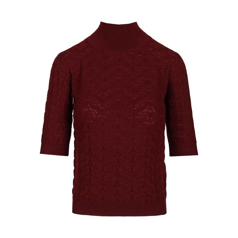 Pull Col Rond - Rouge Brun (WRKE0416AU11ZR0369)