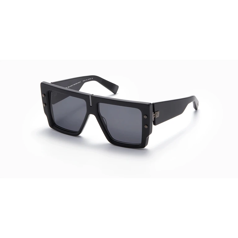B - GRAND Grey Square Unisex Sunglasses BPS-144 D 57