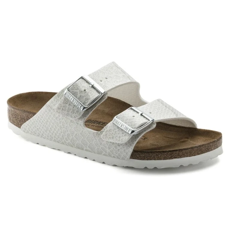 Arizona Birko-Flor Magic Snake White Sandals