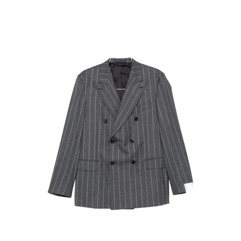 Pinstriped Double-breasted Suit
