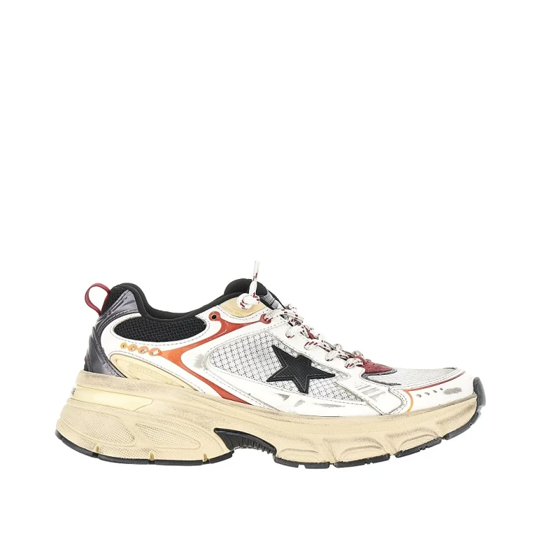 'Lightstar' mesh and leather sneakers Man 40