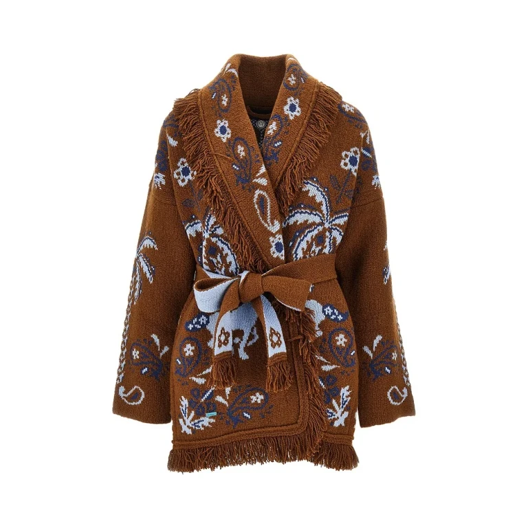 Island Roots jacquard wool cardigan Woman S