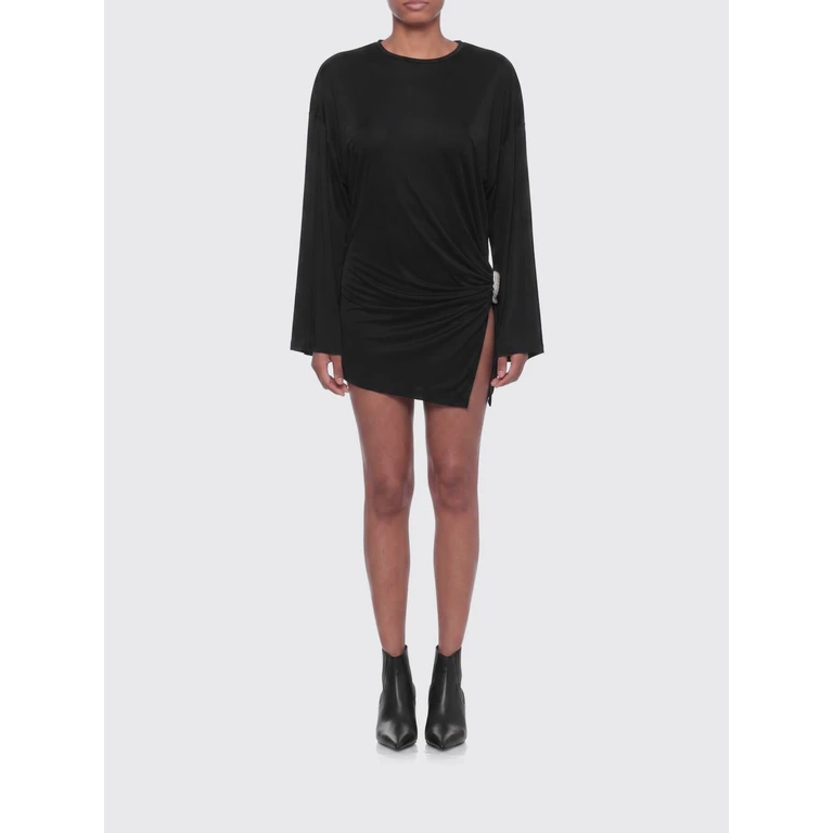 asymmetrisches Kleid aus fließender Viskose