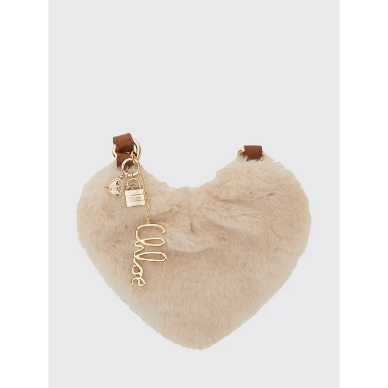 Bolso bandolera CHLOÉ en forma de corazón de piel sintética marrón