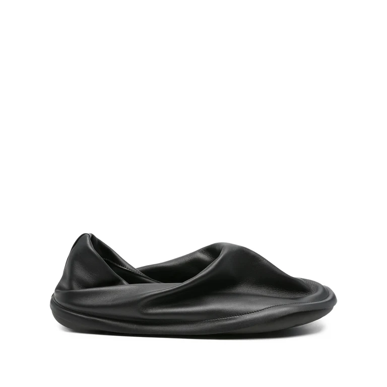 X Issey Miyake Peu Form Leather Slippers