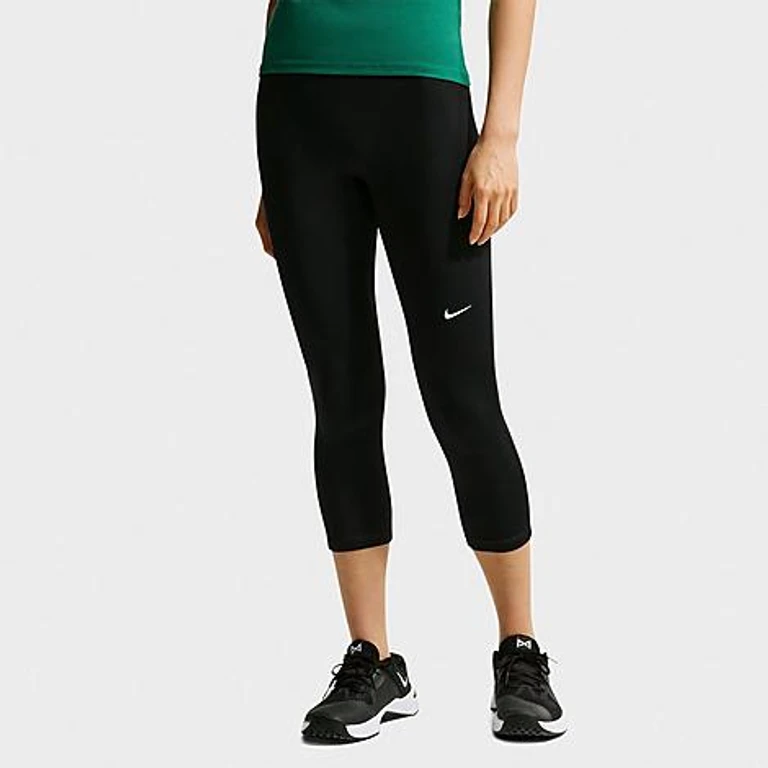 Women's Pro Mid-Rise Crop Leggings in Black/White Size: XXS
