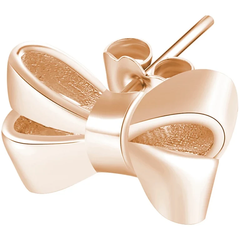 Bronze single Orecchini Bows Storie RZO018