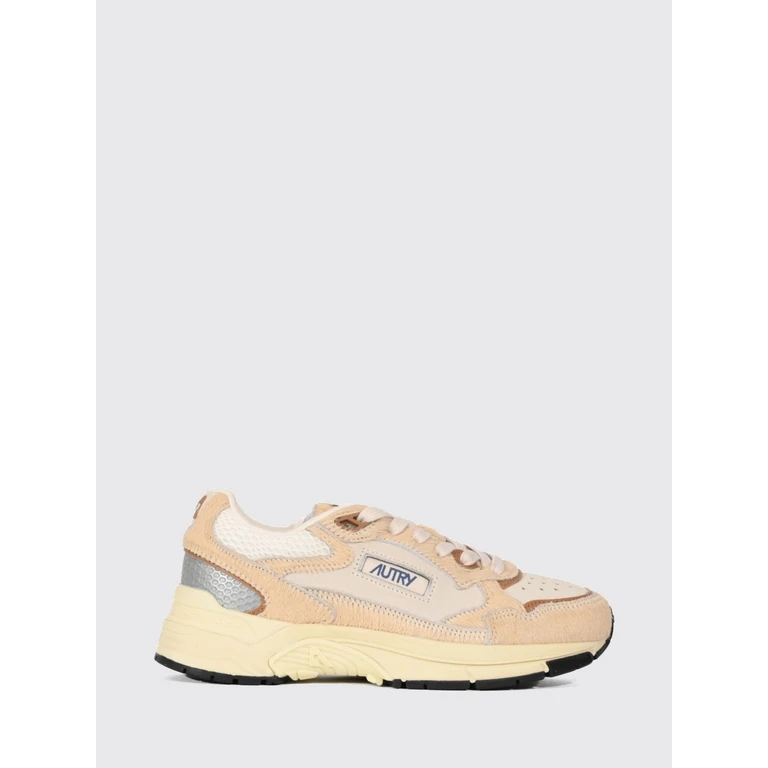 Hyperway Low-Top Sneakers in Leather and Mesh with a Serrated Sole (HYLWWM01)