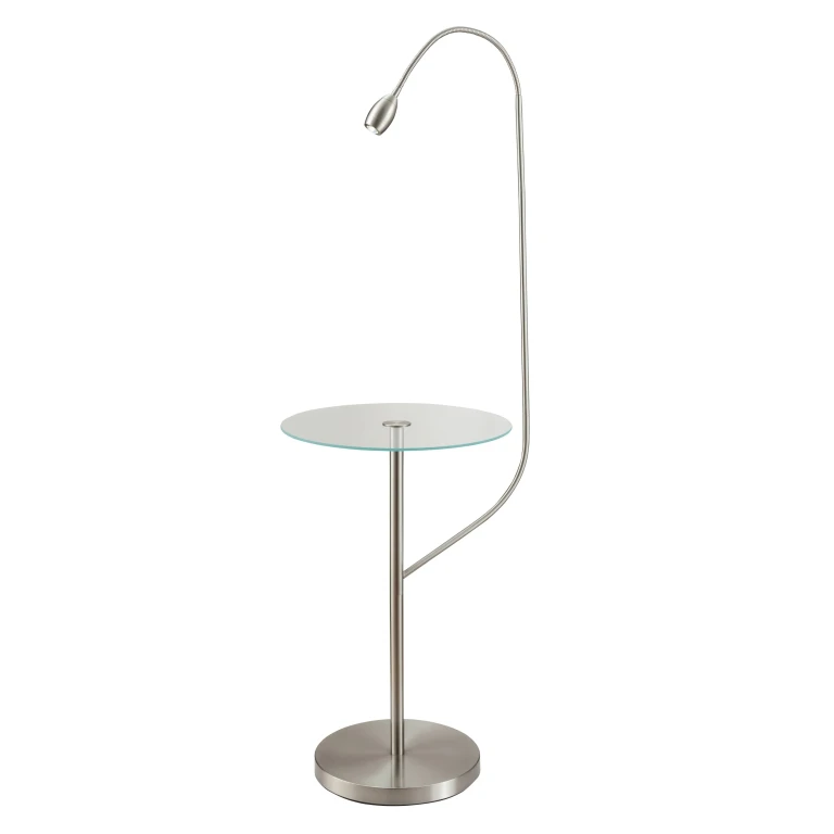 FOCUS Natural Daylight LED Adjustable Beam Floor Lamp with Table