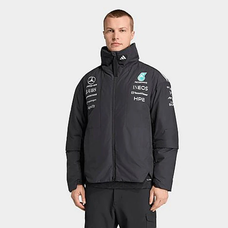 adidas Men's Mercedes-AMG Petronas F1 Team Engineers Jacket in Black Size: XS