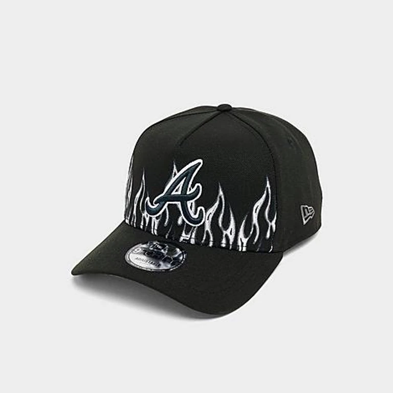 New Era ATLANTA BRAVES FLAME LOGO 940AF in black/ flame