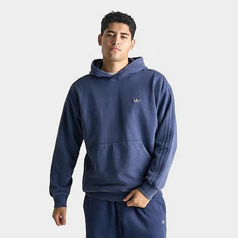 Moletom com capuz adidas Originals Trefoil Essentials Washed Loose Pullover