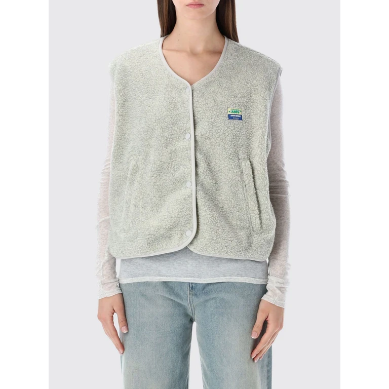 Crewneck Padded Fleece Vest with Button Closure and Pockets (HOK16BPOLARCHIN)