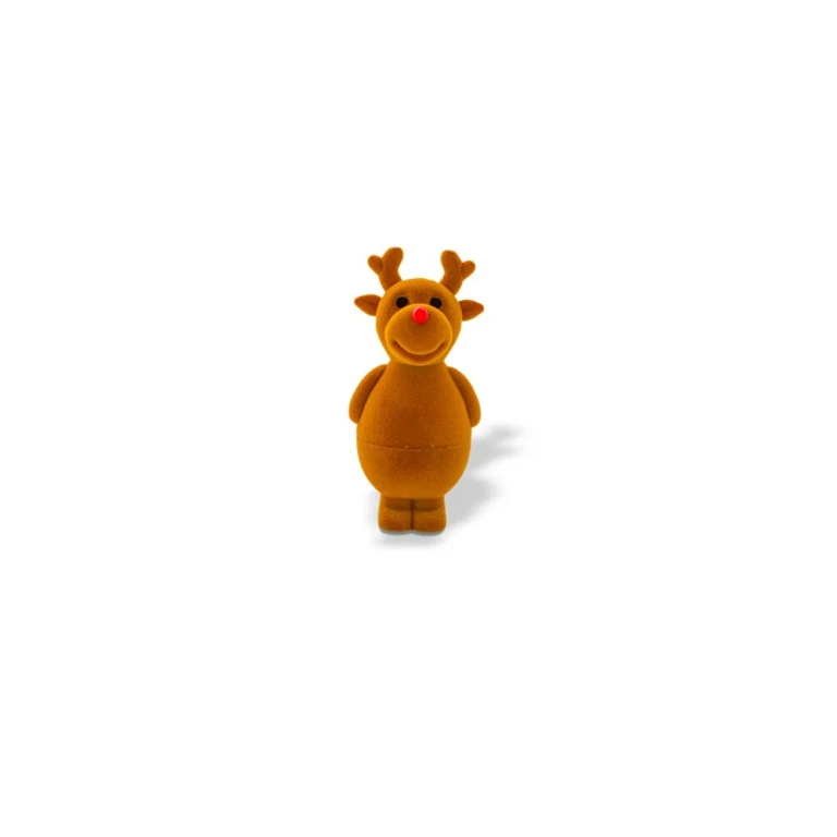 Suede Leather Gift Box Reindeer Kdet24