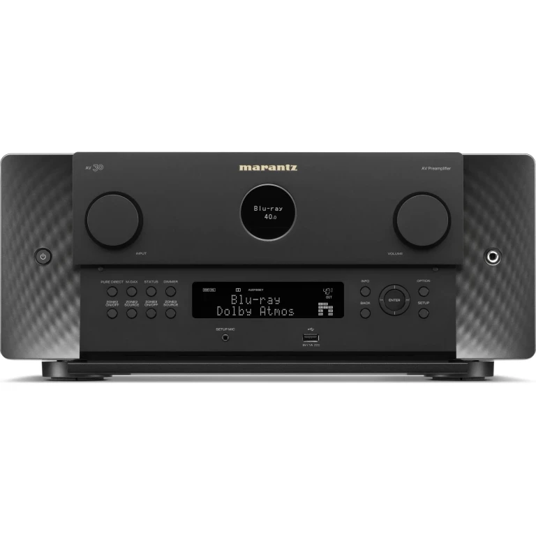 AV 30 Home Theater Preamp/Processor with 11.4-Channel Processing, Dolby Atmos, Apple AirPlay 2, Bluetooth, and Powered by HEOS Streaming