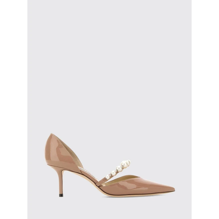 Aurelie Patent Leather Pumps with Pearls and Stiletto Heel (AURELIE65XKMBALPINWHI)
