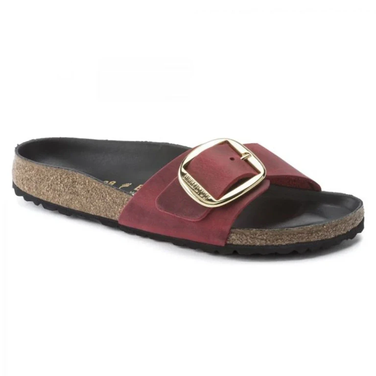 Women's Madrid Big Buckle Oiled Leather Sandals