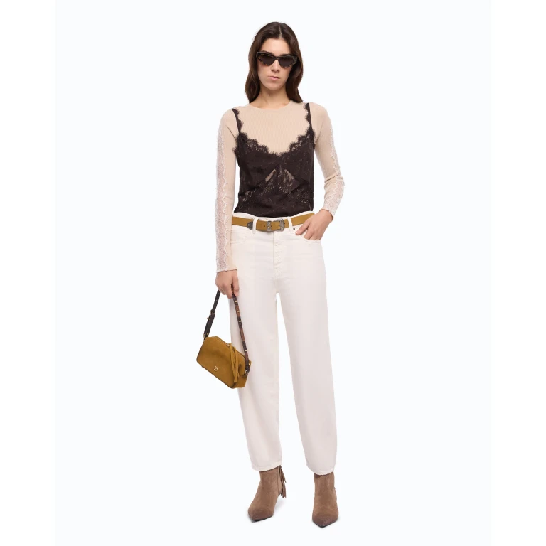 Pantalon egg-fit en bull de coton - 24