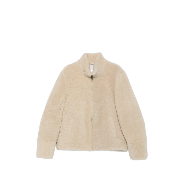 High-neck Shearling Jacket