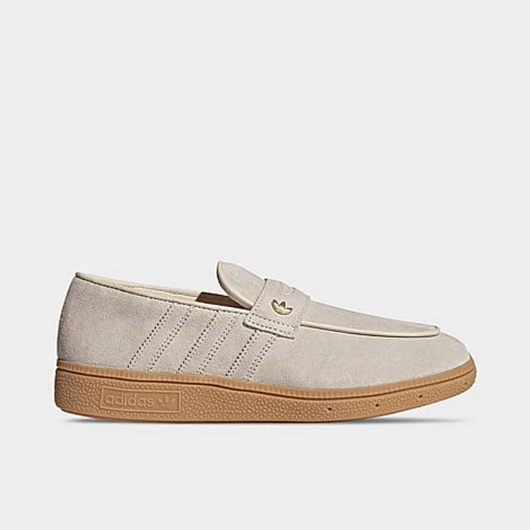 Women's Originals Handball Spezial Loafer Casual Shoes in Wonder White/Wonder White/Gum Size: 5.0