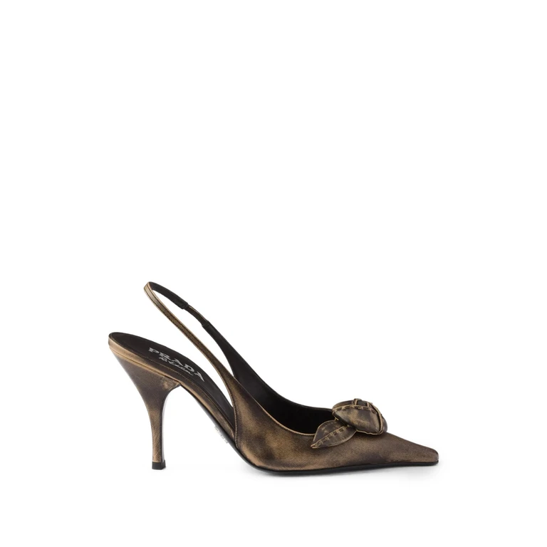 Leather Slingback Pumps