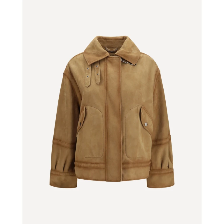 Heritage detail suede aviator bomber Jacket Female 40