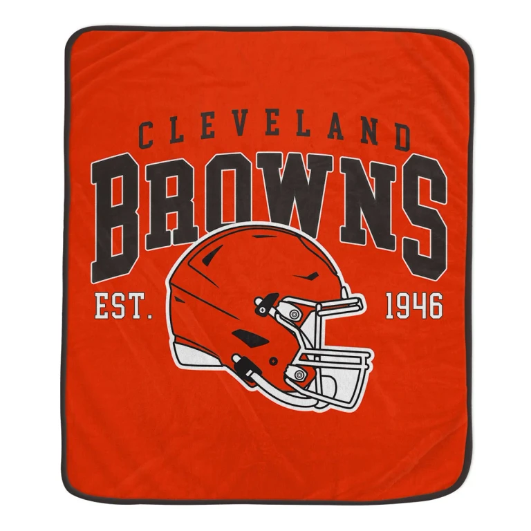 NFL Team Vintage Helmet Cozy Throw 50x60
