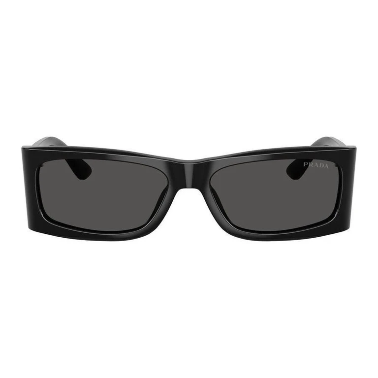 Dark Grey Rectangular Mens Sunglasses PR B03S 1AB5S0 56