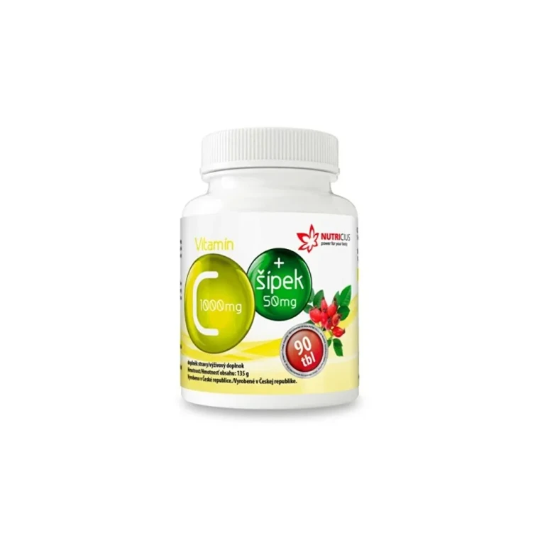 Vitamin C 1000 Mg + Rosehip 50 Mg 90 Tablets