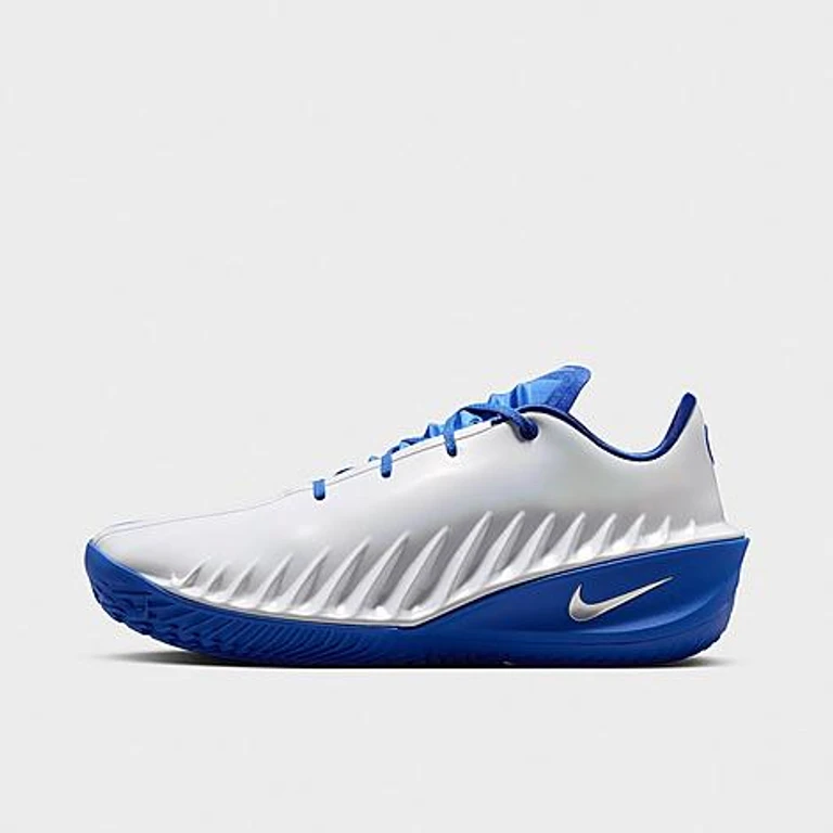 Men's G. T. Cut 4 Basketball Shoes in White/Game Royal/Metallic Silver Size: 4.0