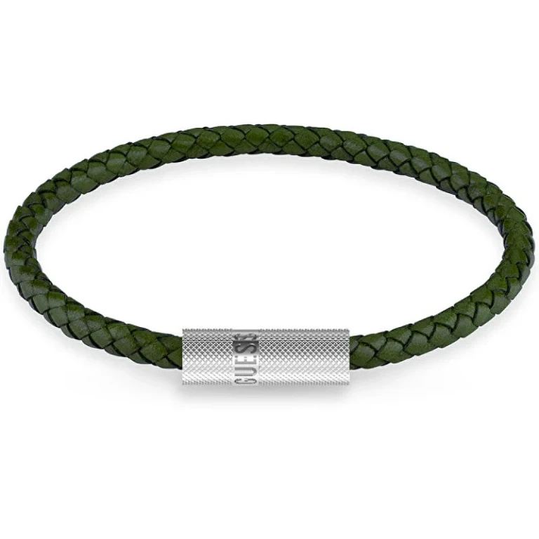 Blackjack green leather Bracciale JUXB03238JWSTDG - Length: 20 cm