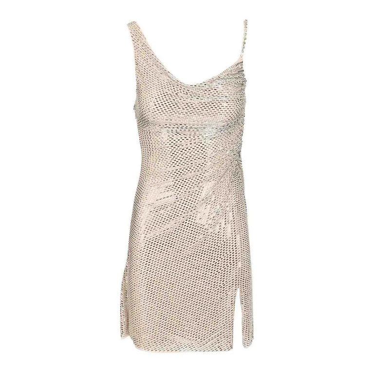 Self Portrait Robe Courte - Beige (PF26041SCHCHAMPAGNE)