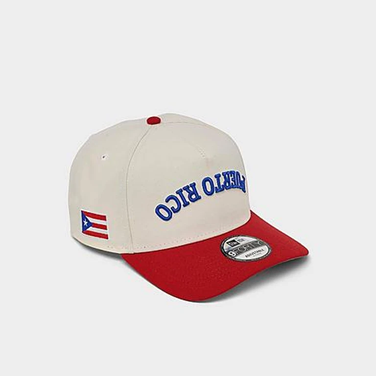 Boné snapback New Era Puerto Rico Upside Down 9FORTY A-Frame