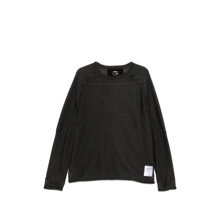 Waffle-knit Raglan-sleeve Sweater