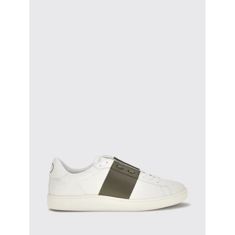 Open Calf Leather Sneakers with VLogo Signature (S0N84BYA4N2)