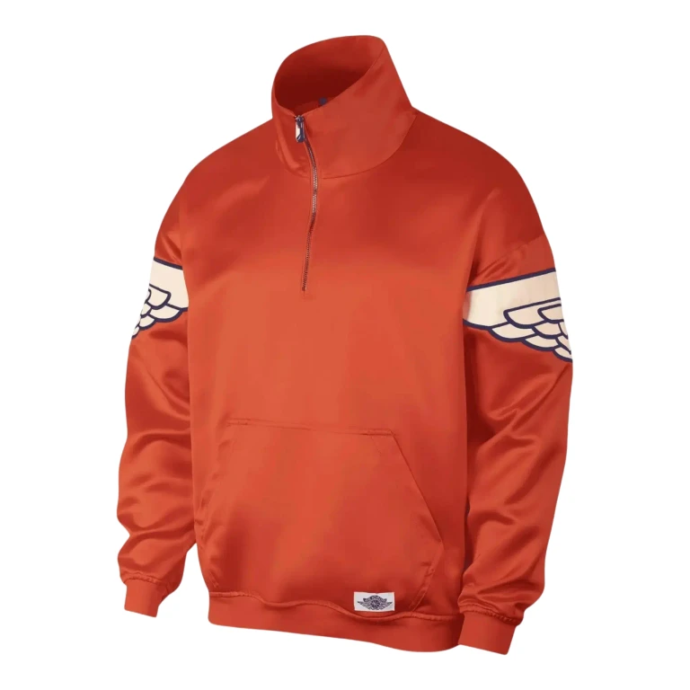 Jordan Wings Classic Pull-Over Men Jacket Team Orange/Crimson Tint-Deep Royal Blue
