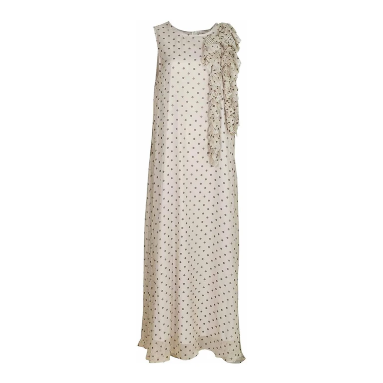 P. A.R. O.S. H. Maxi Robe - Crème (D726163802)